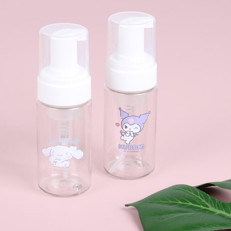 Sanrio 국산 산리오 시나모롤 쿠로미 거품용기 100ml 버블펌프 공병 투명용기
