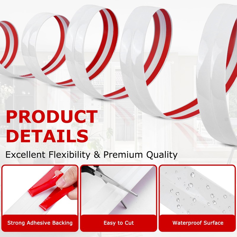Flexible Wall Corner Protector Moulding Trim Peel and Stick Wall