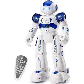 KingsDragon RC Robot Toys for Kids, Gesture & Sensing Programmable Remote Control Smart Robot for Age 3 4 5 6 7 8 Year Old Boys Girls Birthday Gift Present - Color: Blue