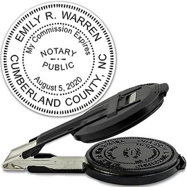 MaxMark Insert Only for Notary Seal Round Embosser for North Carolina State