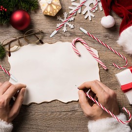 NUOBESTY Candy Cane Pen Christmas Ballpoint Pen with Black Ink for Christmas Holiday New Year's Eve Home Decor Party Gift (Pack of 12)