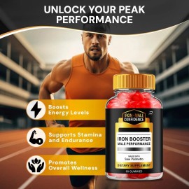 Iron Booster (3 Pack) Iron Booster Gummies for Men – Iron Male Gummy All-Natural Reviews