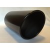 FLAT BLACK 5" INLET 8" OUTLET 18" LONG ROLLED ANGLE