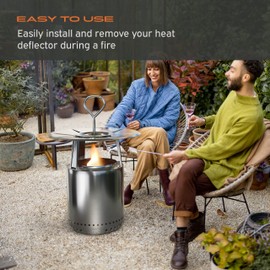 Hickory Summit Handle for Solo Stove Heat Deflector – Yukon, Bonfire, Canyon, & Ranger Solo Stove Deflector Compatible – Stainless Steel Solo Heat Deflector Handle - Solo Stove Accessories