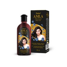 Dabur Amla Blackseed Hair Oil, 200 ml, Hair Oil for all hair types, Prevent Hair Thinning, Adds Volume to Hair, Controls Premature Greying, Prevents Dandruff, Blackseed