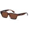 ANDWOOD Thick Frame Rectangle Sunglasses Mens Womens Chunky Retro Sun