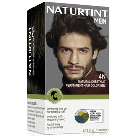 Naturtint Mens Permanent Hair Color for Hair Beard and Mustache (4N Men's Natural Chestnut)