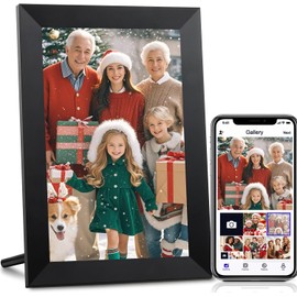 Digital Picture Frame, Uhale 10.1 inch Smart WiFi Digital Photo Frame with 1280x800 IPS Touch Screen, 32GB Memory Auto-Rotate, Photo Frame Electronic Share Photos and Videos via App