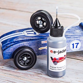 Graphite Powder 0.5OZ for Pinewood Car, Graphite Lubricant Lube Powder, Compatible with Derby Car Kits Wheels Axles, Lock Lubricant Door Hinge Lubricant