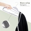 BAGAIL Plastic Hangers 50 Pack with Non-Slip Design,0.2 Inches Thick,