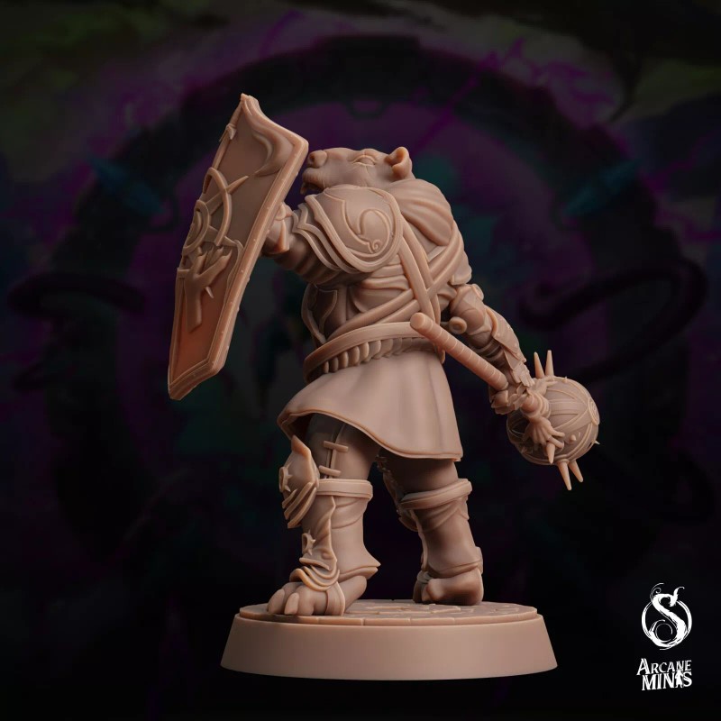 Arcane Minis Capybara Paladin Pose 1 | Arcane Minis |