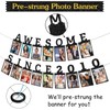 Awesome Since 2010 Photo Banner, Black Gold Sweet 16 Party