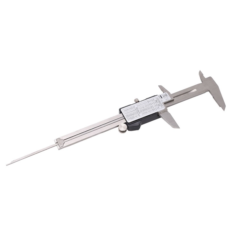 Digital Display Caliper Stainless Steel LCD Electronic Measuring Ruler with