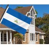 2×3 FT Nicaragua Flag,Medium 60×90 CM Nicaraguan Outdoor Banner,100D Decor,Doube