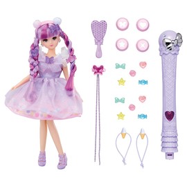 Takara Tomy Licca-chan Doll, Kiratto Karachen, Gelato Moe-chan (First-Press Toppin Jewel Extra Edition), Dress Up, Pretend Play, Toy, Ages 3 and Up