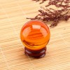 40mm Citrine Quartz Crystal,Clear Crystal Ball with Stand Crystal Healing