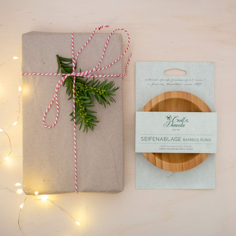 Sustainable Bamboo Soap Dish Round | Zero-Waste Soap Dish for