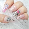 Random design handmade nail tips - long stiletto / 랜덤