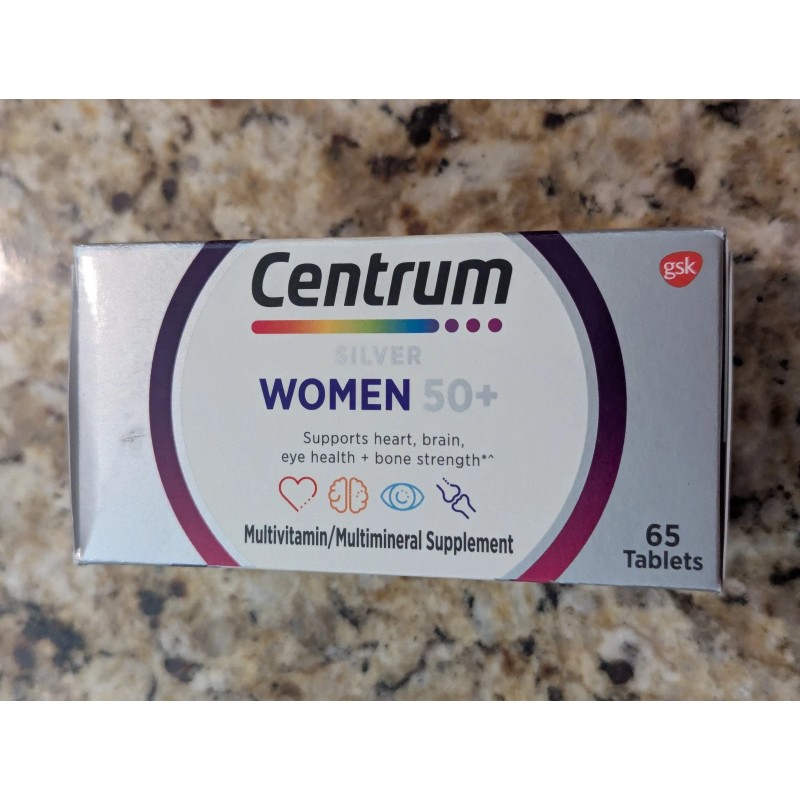 Centrum Silver Women 5-+ Multivitamin 65 Tablets exp: 05/2026