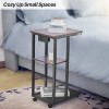 Redlife C Shaped End Tables Set of 2 Sofa Couch