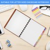 SULICRE 2 Sets Discbound Notebook Accessories, 8 Tabs Letter-Sized Poly