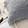 Uhamho Set of 2 Faux Fur Throw Pillow Covers Soft