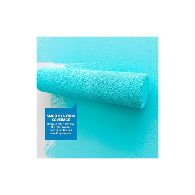 Precision Defined Paint Roller Covers, Paint Roller Cover Set Refill,
