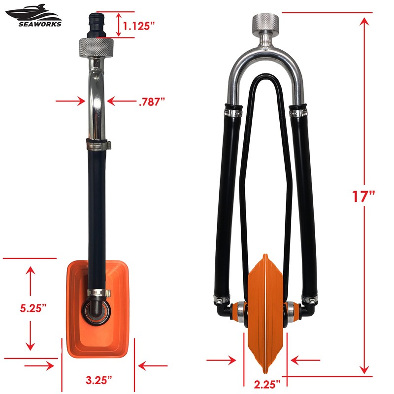 Seaworks Dual Feed Muff Style Heavy Duty Steel Boat Motor