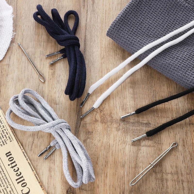 LIQWEI 8 Pcs Drawstring Cord 48 Inches Replacement, Hoodie String