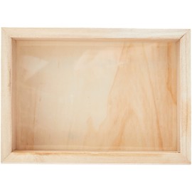 Artemio 14002997 Money Box Wooden Frame to Adjust 12 x 17 cm, Wood, Beige