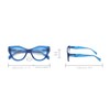 CHARRO Missouri Lesebrille, blau, 2.5 Diottria
