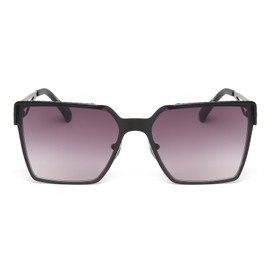 KENBO Metal Frame Sunglasses for Men Women Cool Designer Shades Retro Sun Glasses UV Blocking Unisex, Square-c1-matte Black / Grad. Smoke, Medium