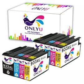 ONLYU 8PK Premium 932 933 XL Ink Cartridge Combo for HP Office Jet 7612 6700 7612 6600
