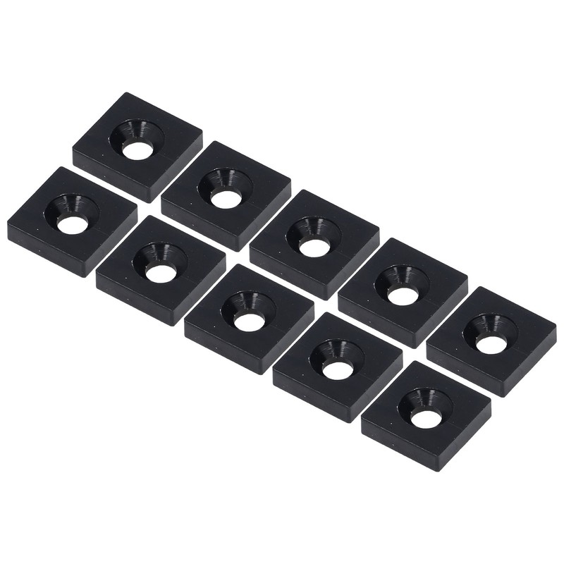 10Pcs Profile End Caps Aluminum Alloy Single Hole Cover Plate