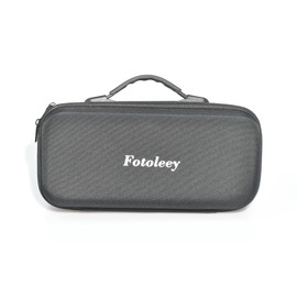 Fotoleey Carrying Case for Insta360 X4 with Shoulder Strap, Hard Shel, PU& Nylon Material, Size 31.50 X 11.5 X 7.8 cm, with Pocket, Good Protection, Fits Stick