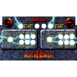 DIY Retro Arcade Skinned Mortal Kombat Replacement CPO Control Deck for Arcade1Up Deluxe Edition - Add Lime Green T Mold
