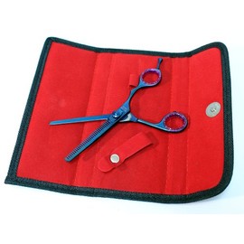 Life gears Blue Color Professional Hair Cutting Razor Edge Thinning Scissors 6.5"