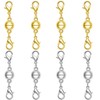 S925 Silver Double Lobster Magnetic Necklace Clasps, Magnetic Necklace Clasps