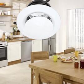 Ejoyous Air Vent Cover with Adjustable Valve, 4 Sizes Extractor Fan Vent Cover Round Air Valve for Supply and Exhaust Ventilation (100mm)