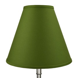 FenchelShades.com 6" Top Diameter x 14" Bottom Diameter x 12" Slant Height Fabric Barrel Lampshade Spider Attachment (Avocado)