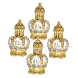 PACKOVE 4pcs Glass Roller Ball Perfume Bottles Refillable Essential Oil Rollers Compact Travel Sized Oil Bottles with Vintage Patterned Design for Portable Fragrance Dispenser