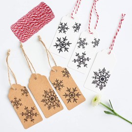 Cotton Bakers Twine, Red and White String Twine Rope Butchers String for Baking Cooking DIY Crafts Wrapping, 100 M Garden Twine Garden Twine and Twist Ties