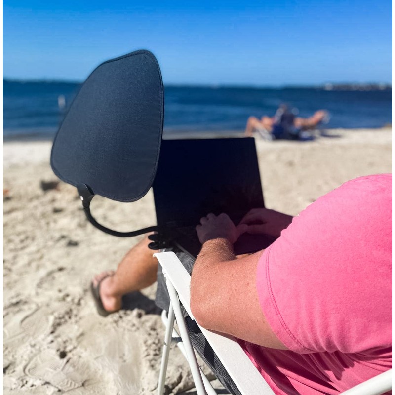TopShade Laptop Sun Shade - Flexible, Adjustable, and Portable