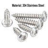 Qrity Pack of 100 M4 x 35 mm Self-Tapping Screws,