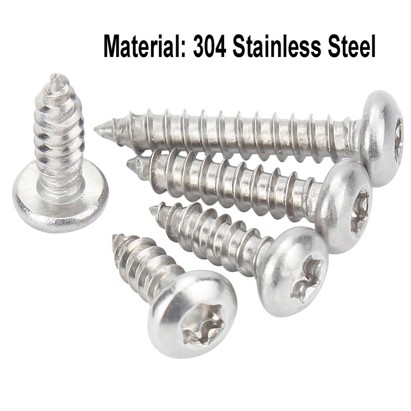 Qrity Pack of 100 M4 x 35 mm Self-Tapping Screws,