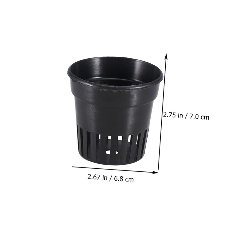 BESPORTBLE 15Pcs Slotted Plastic Net Cups for Hydroponics for Growing