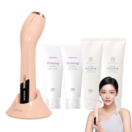 Dual Sonic Maximum High Frequency Ultrasonic Massager + Blooming Gel 2p + Collagen Gel 2p Set, JOMT-AH-11A, Sweet Peach / 듀얼소닉 맥시멈 고주파 초음파 마사지기 + 블루밍 젤 2p + 콜라겐 젤 2p 세트, JOMT-AH-11A, Sweet Peach