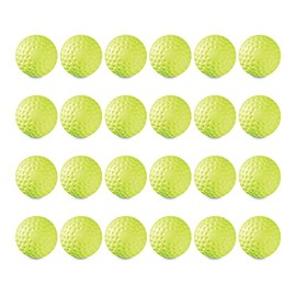 Jugs Sting-Free Dimpled Game-Ball Yellow Softballs – 2 Dozen (12-Inch)