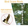 Bird Reflective Strip Scare Rods - Hanging Bird Deterrent Device