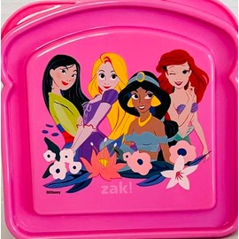 Princess Sandwich Container, Pink and Purple Sandwich Box with Floral Design